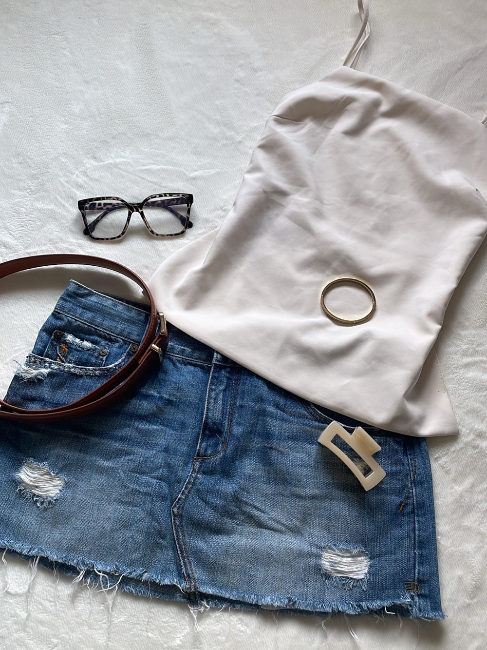 Abercrombie & Fitch Distressed Denim
Mini Skirt | Size 8